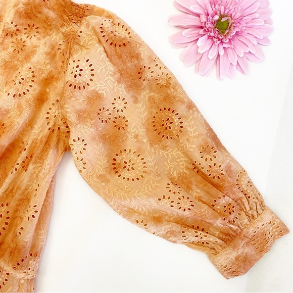 Jen’s Pirate Booty Ashbury Swirl Maiden Robe Eyelet Apricot Dress Kimono Duster - Picture 8 of 16